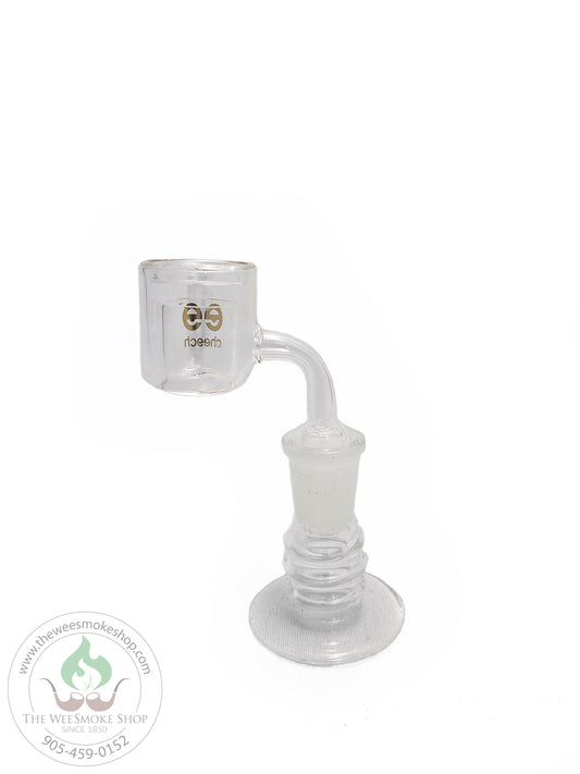 STRATUS GLASS: 8in SILICONE RIG W/ 14mm MALE BANGER – ALL IN ONE SMOKE SHOP