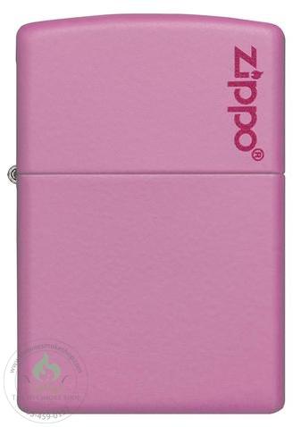 Classic Pink Matte Zippo Lighter with Logo-Zippo Lighter-The Wee Smoke Shop