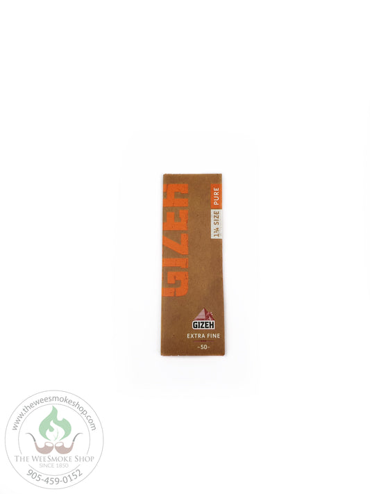 Gizeh Extra Fine Pure Rolling Papers brown and orange pack (1 1/4)The Wee Smoke Shop