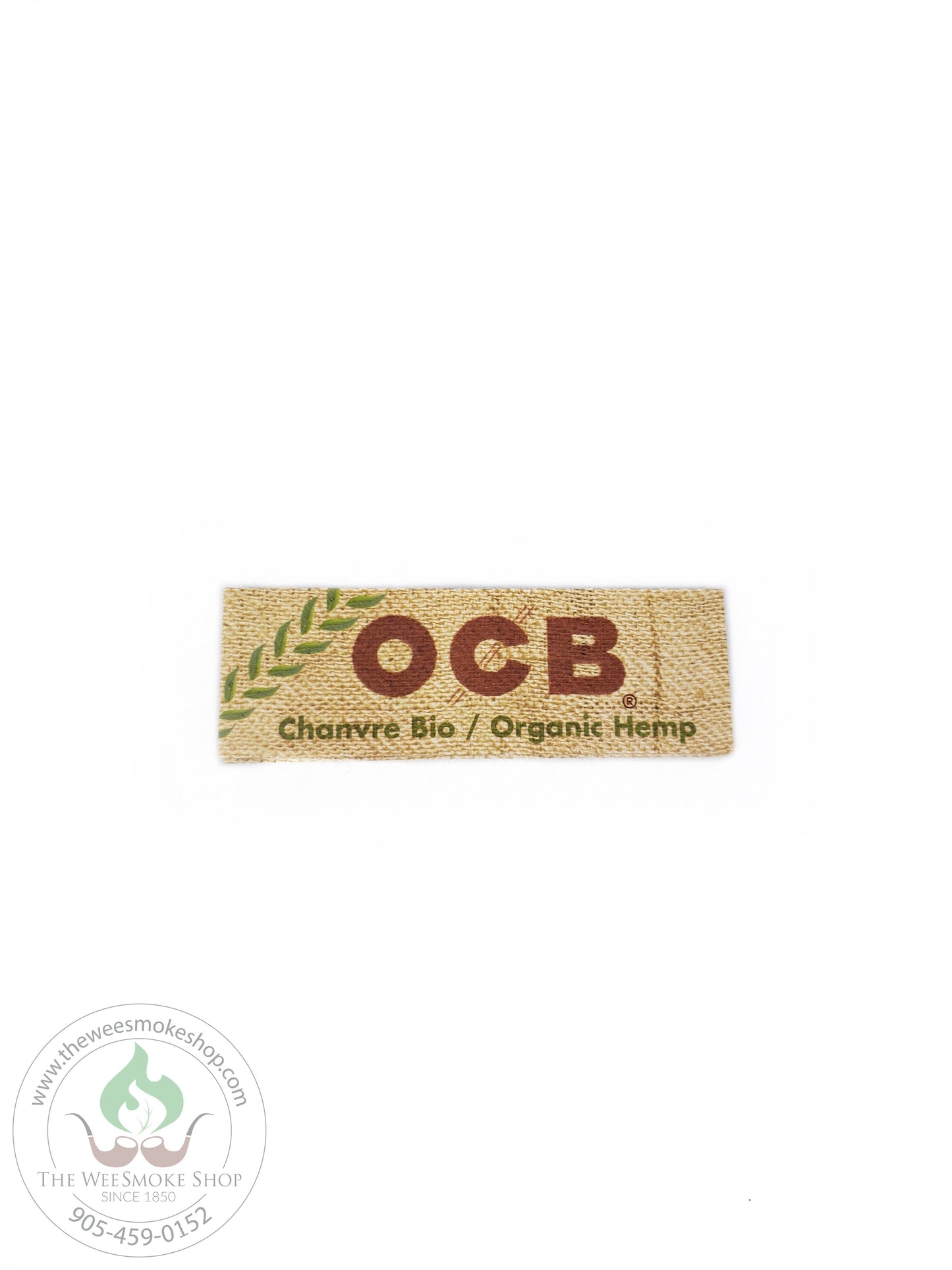 OCB Organic Hemp Rolling Papers brown pack. 1 1/4 size.The Wee Smoke Shop