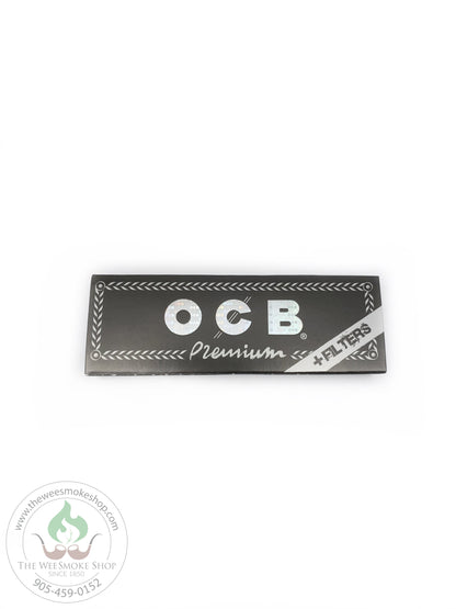 OCB Premium Black Rolling Papers & Tips. 1 1/4 size. The Wee Smoke Shop