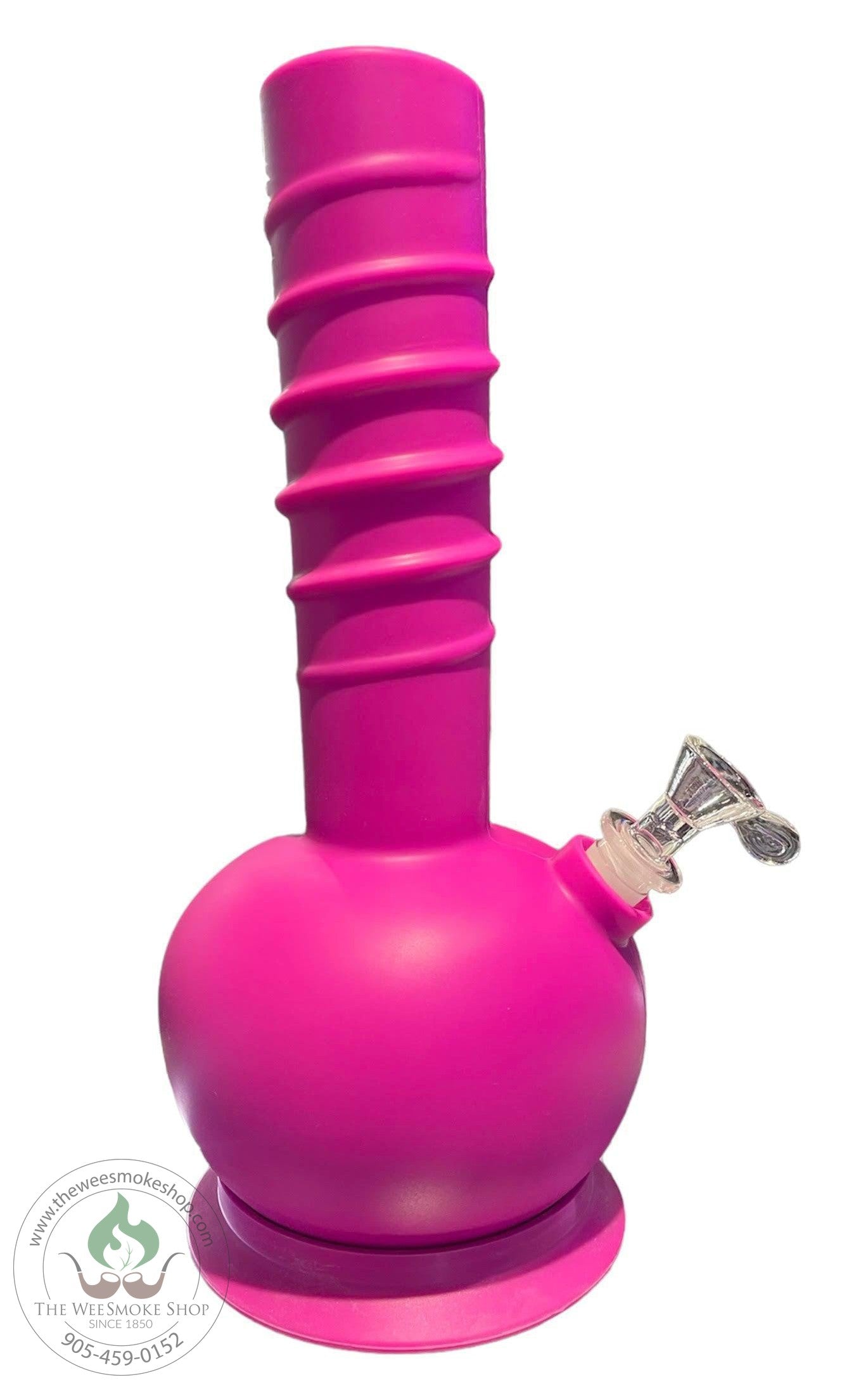 12" Pink Silicone Beaker-Silicone Bongs-The Wee Smoke Shop