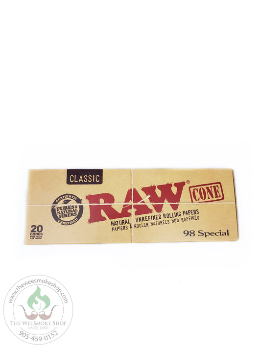 RAW Classic 98 Special Cones (20 pack)-cones-The Wee Smoke Shop