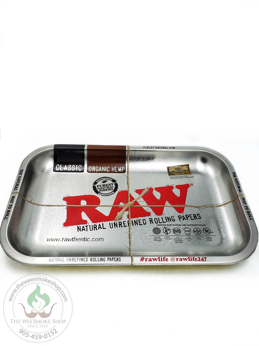 RAW Metal Rolling Tray-rolling tray-The Wee Smoke Shop
