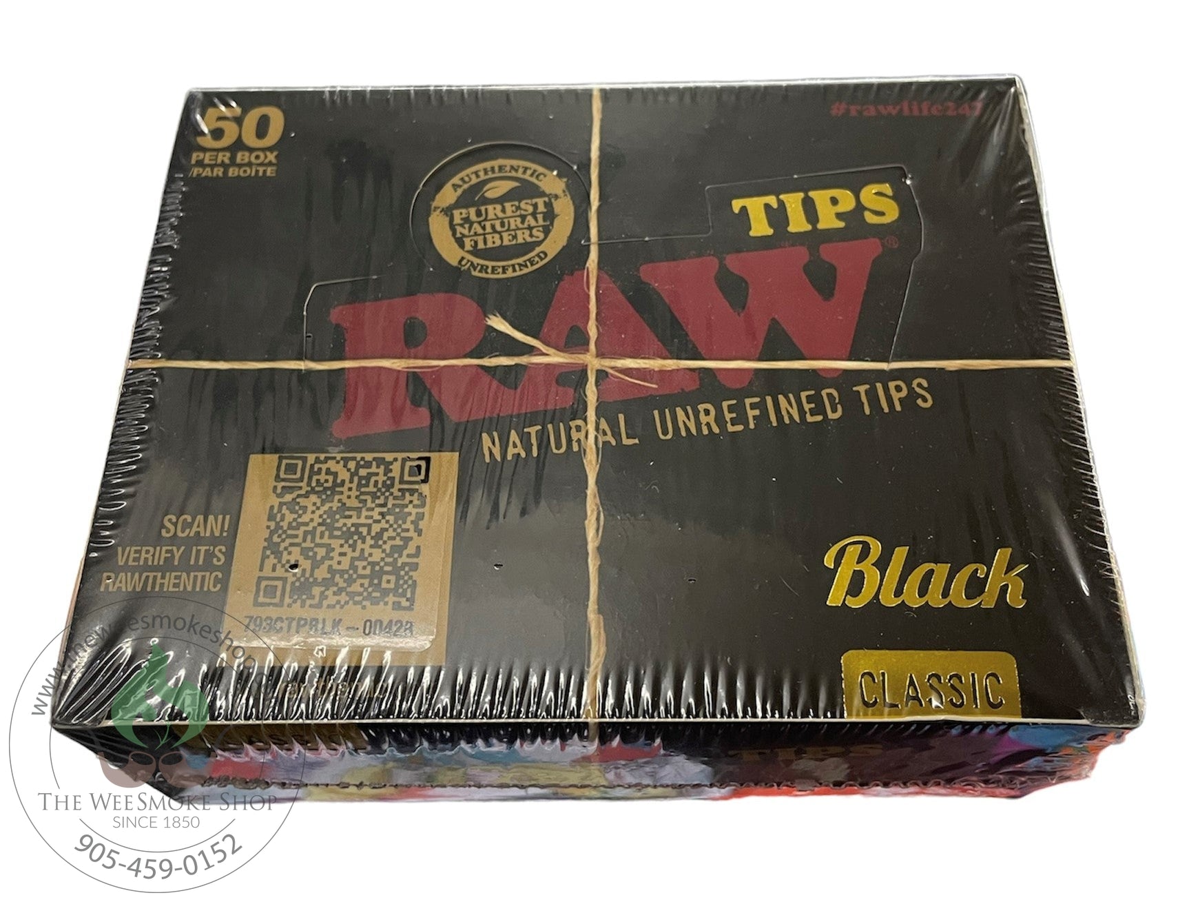 RAW Black Perforated Tips-tips-The Wee Smoke Shop
