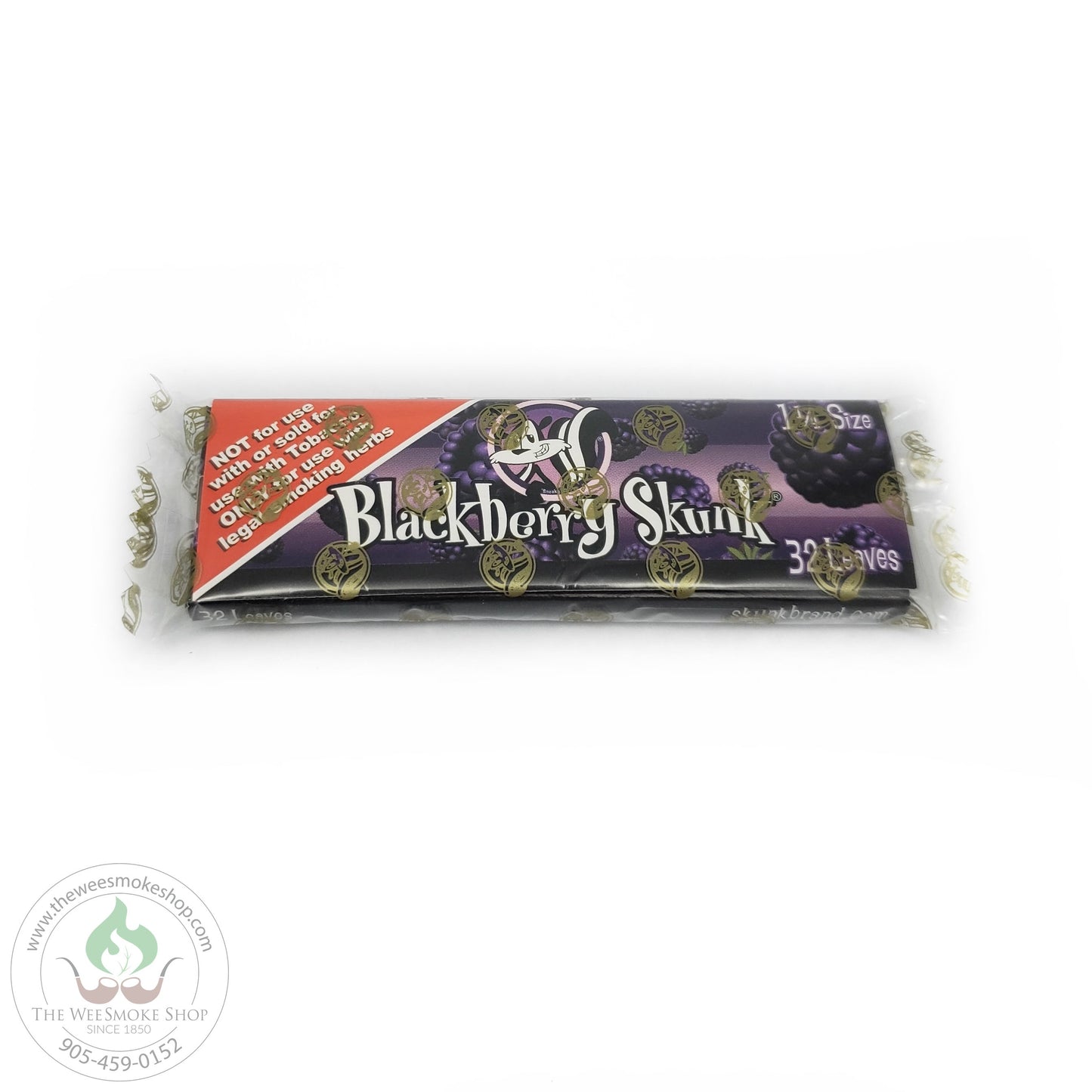 Skunk Brand 1 1/4 Size Flavoured Papers. Blackberry Skunk. 1 1/4 size. 32 leaves per pack.The Wee Smoke Shop