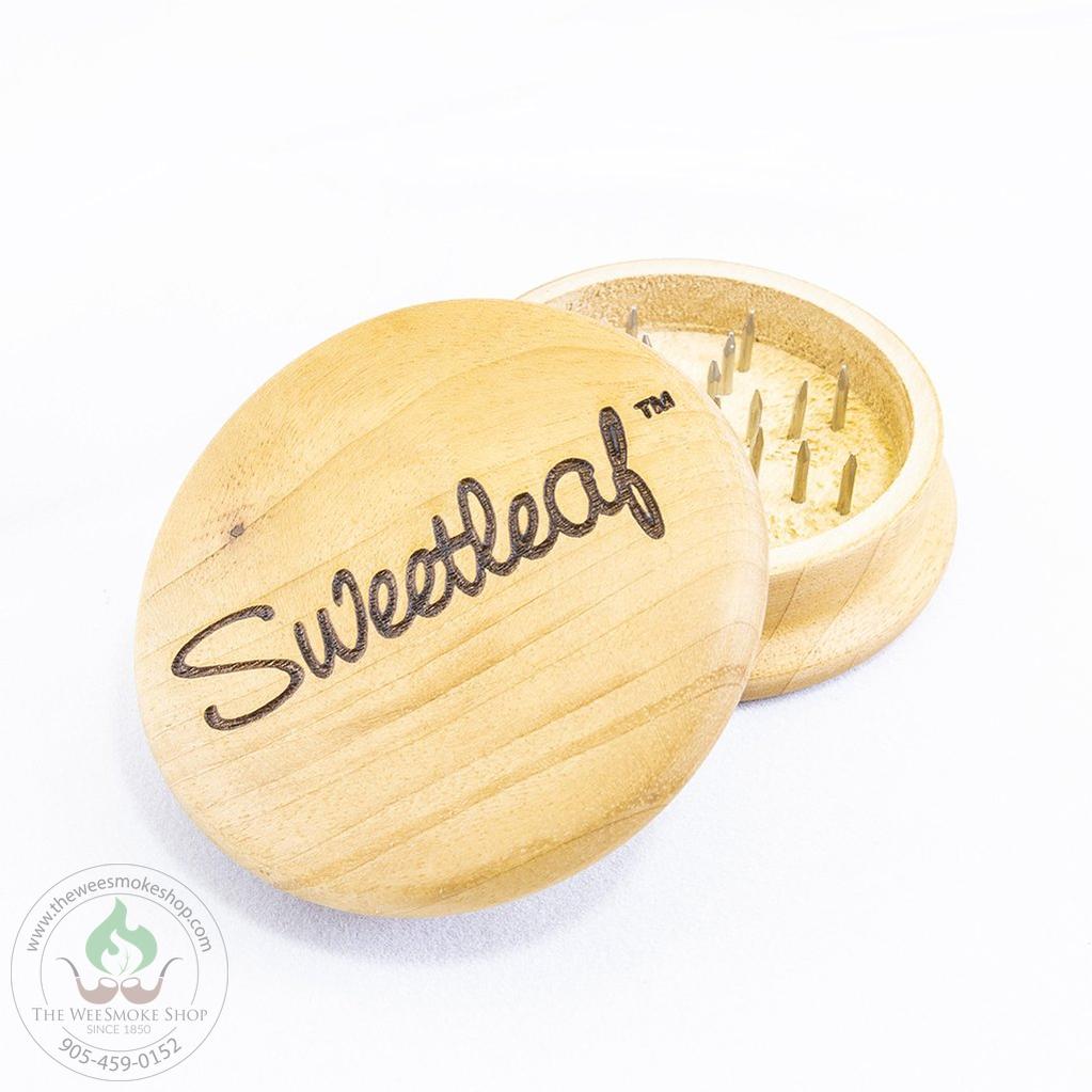 Sweetleaf 2-Part Wooden Grinder (large)-Grinder-The Wee Smoke Shop