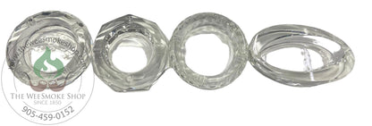 Clear Glass Ash Tray - Wee Smoke Shop