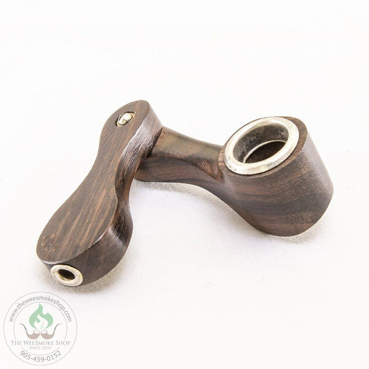 Twisty Wooden Hand Pipe-Pipe-The Wee Smoke Shop