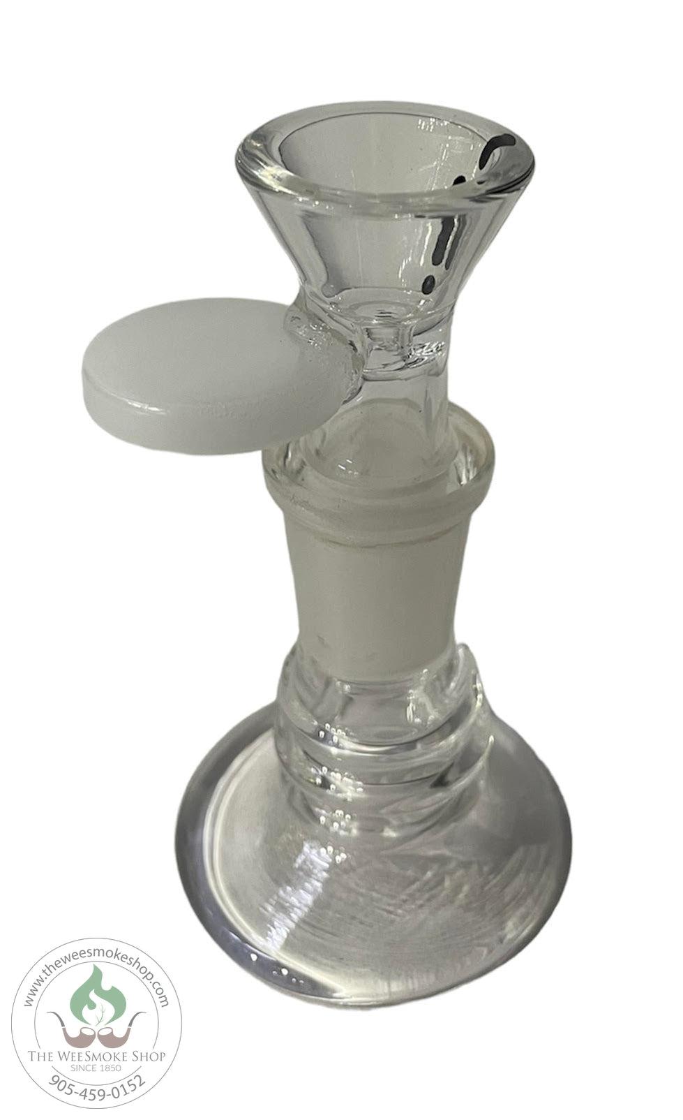 14mm Glass Bowl-White-Bowls-The Wee Smoke Shop