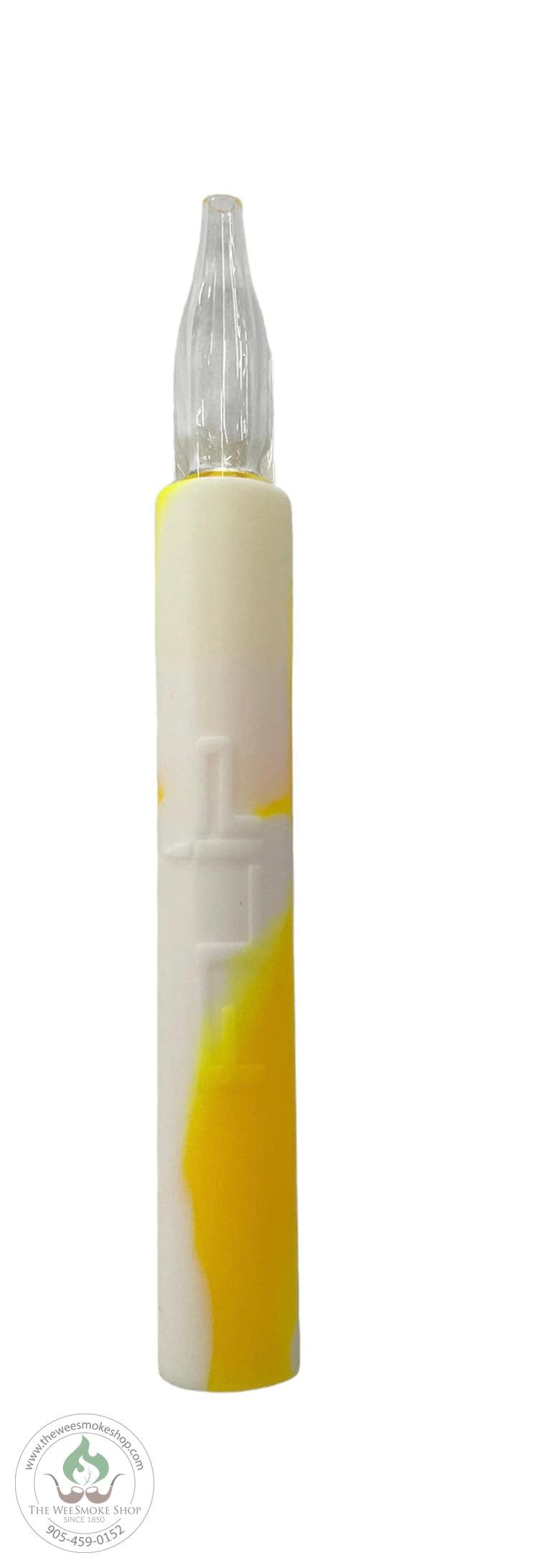 Flip Chillum/Dab Straw-Pipes-Yellow-The Wee Smoke Shop