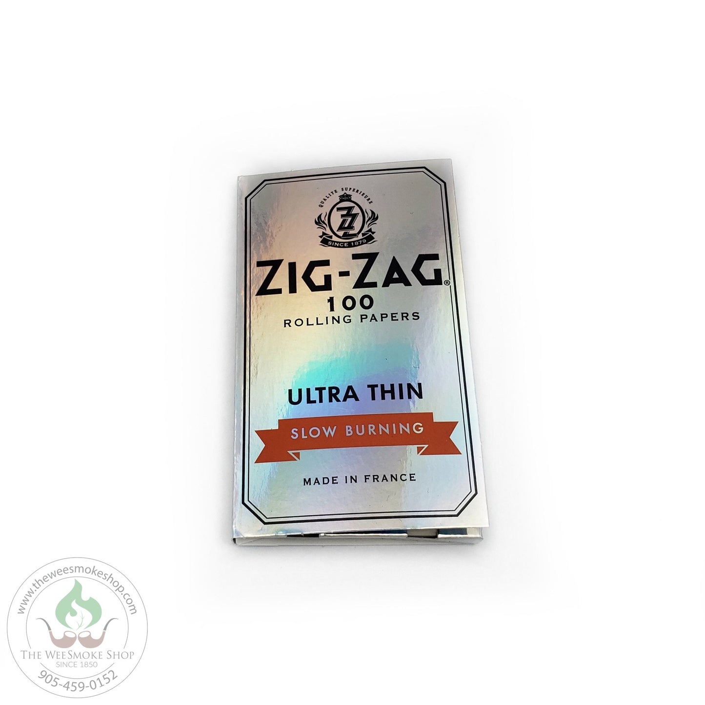 Zig Zag Ultra Thin Rolling Papers-rolling papers that are slow burning. Pack of 100 papers