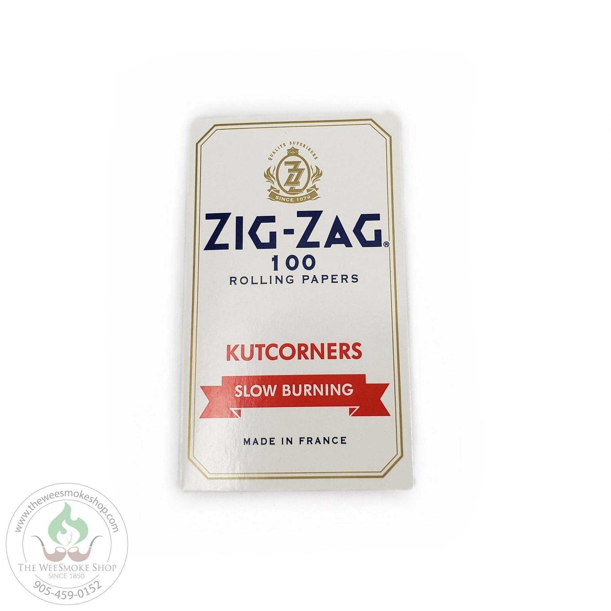 zig zag white rolling papers that are slow burning. Pack of 100 papers